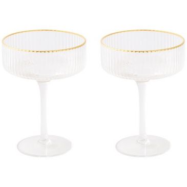 Coffret 2 coupes à champagne 25 cl - Festive