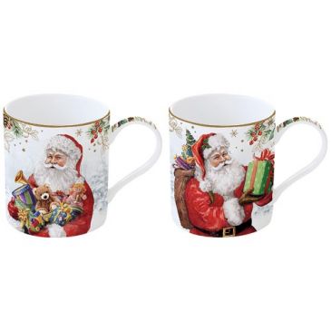 Coffret 2 mugs 35 cl - Santa is Coming