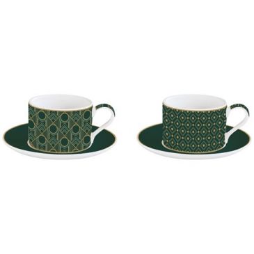 Coffret 2 tasses Déjeuner 24 cl - Charleston