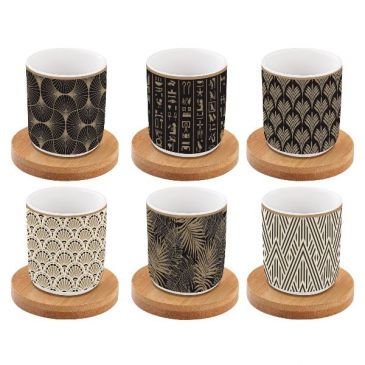 Coffret 6 tasses à café 11 cl  - Égyptologie