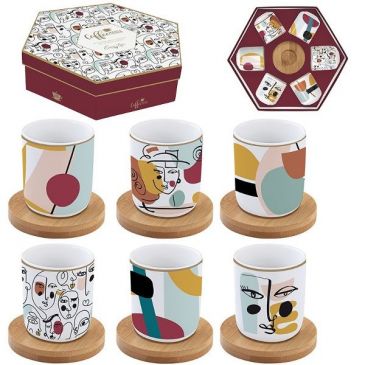Coffret 6 tasses à café 11 cl - Modernism - Coffee Mania