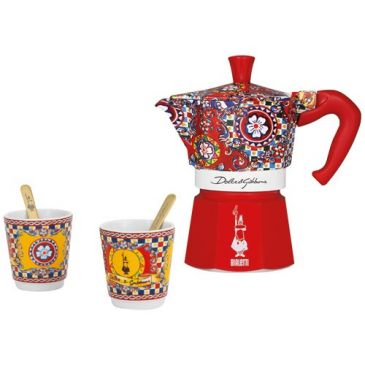Coffret Cafetière italienne 2 tasses - Moka Express Dolce & Gabbana