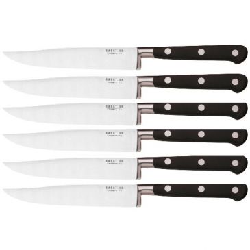 Coffret de 6 couteaux à steak lame lisse - Trompette