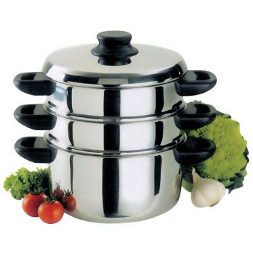 Combiné vapeur inox 20 cm 3 corps