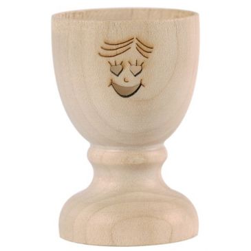 Coquetier bois - Smiley