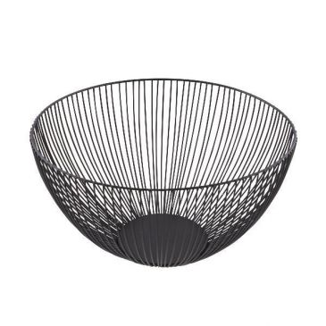 Corbeille à fruits 25 cm Noire - Wire