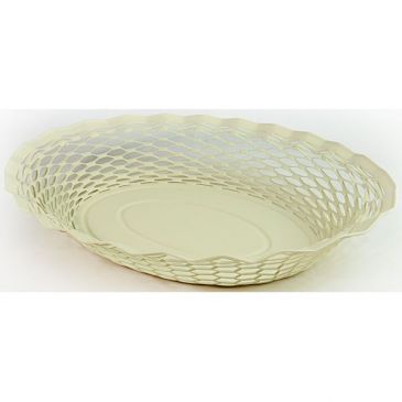Corbeille à pain 25 x 18 cm Blanc Vanille - Vintage
