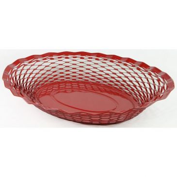 Corbeille à pain 25 x 18 cm Rouge - Vintage