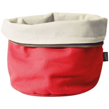 Corbeille à pain Rouge avec coussin chauffant