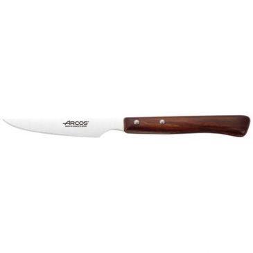 Couteau à steak lame lisse 11 cm - Bois Brun