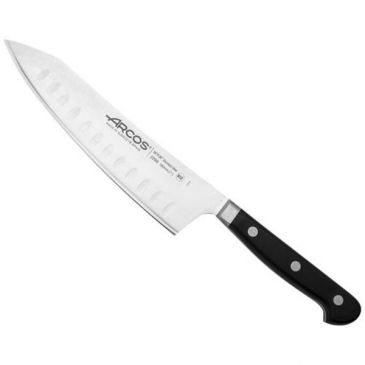 Couteau Rocking Santoku alvéolé 18 cm - Opera