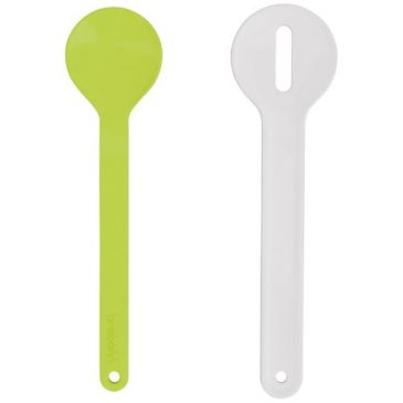 Couverts à salade Vert & Blanc - In