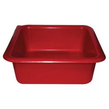 Cuvette carrée graduée 29 cm / 6,5 L Rouge