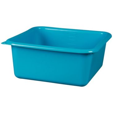 Cuvette carrée graduée 32 cm / 9.5 L Bleu Antique - Green Line