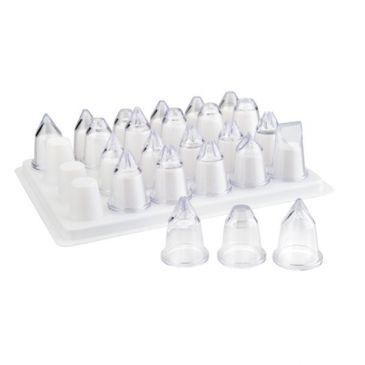 Douille acrylique assortie Lot de 24.