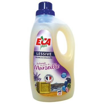Lessive blanc et couleur parfum savon de Marseille 2 L