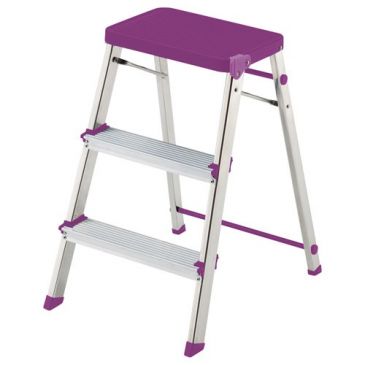 Escabeau / Marche-pied 3 niveaux Mauve - M3