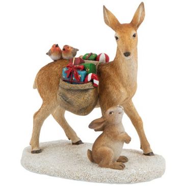 Figurine Cerf & Cadeaux - Winter Collage
