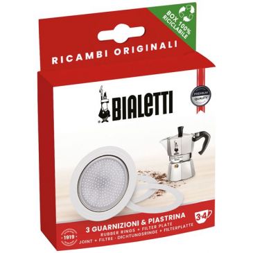 Filtre + 3 joints pour cafetière italienne 12 tasses