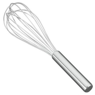Fouet acier inox manche plein 25 cm