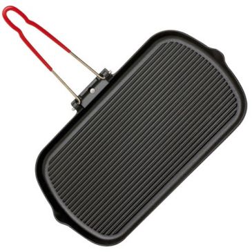 Grill rectangulaire 37 x 22 cm en fonte