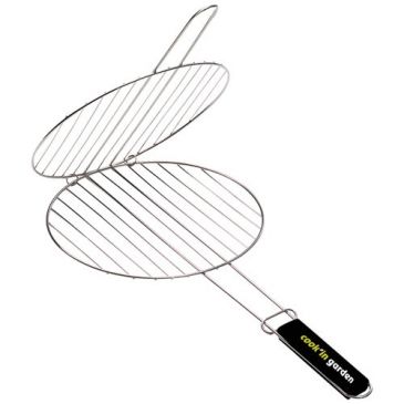 Grille double ronde d37cm manche soft touch