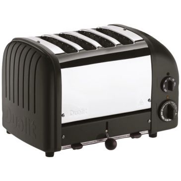 Grille-pain 4 tranches Noir & Inox - Classic NewGen - 47035