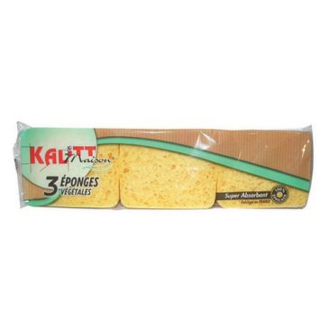 Lot de 3 éponges végétales