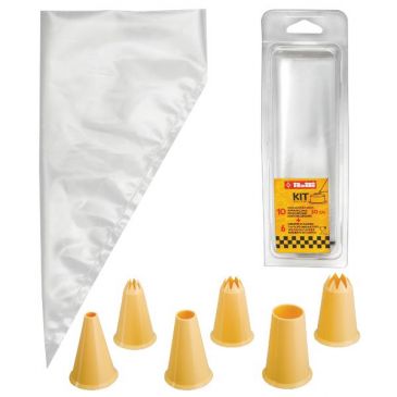 Kit 10 poches jetables et 10 douilles