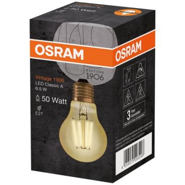 LED Standard Ed.1906 clair filament or 65w éq 51 E27 chaud