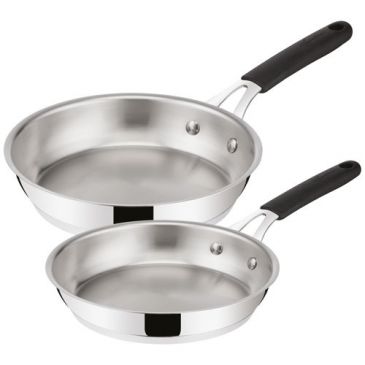 Lot 2 poêles 24 et 28 cm - Tempra Inox