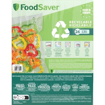 Lot 26 sacs thermosoudables recyclables 3.78 L / 36 x 28 cm