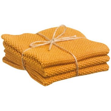 Lot 3 essuie-mains 25 x 25 cm Tournesol - Izan
