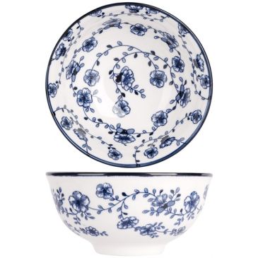 Lot 4 bols 11,5 cm - Flor Azul