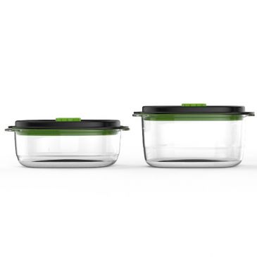 Lot de 2 boîtes 0.7 L + 1.2 L - Fraîcheur & Marinade