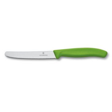 Lot de 2 couteaux de table ou à tomate 10 cm Vert - SwissClassic