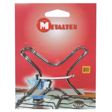 Lot de 2 supports bain marie chromés