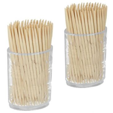 Lot de 2 tonnelets avec 100 cure dents