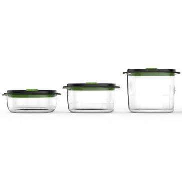 Lot de 3 boîtes 0.7 L + 1.2 L + 1.8 L - Fraîcheur & Marinade