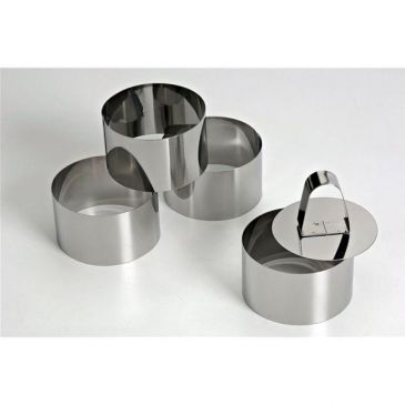 Lot de 4 cercles à mousse 10cm + 1 poussoir