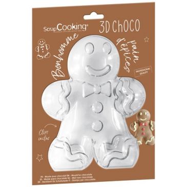 Moule 3D chocolat - Bonhomme de Pain d'Épices