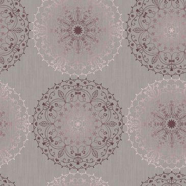 Nappe - ronde - 150 cm - Monté Carlo Charlène gris