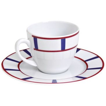 Paire-tasse à café 22 cl - Basque Bleu