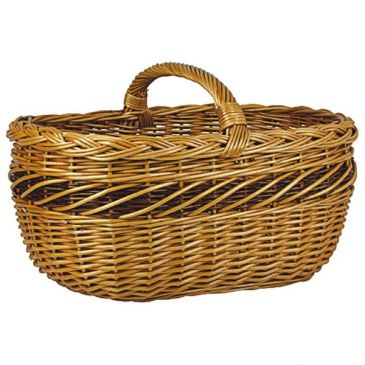 Panier en osier buff 
