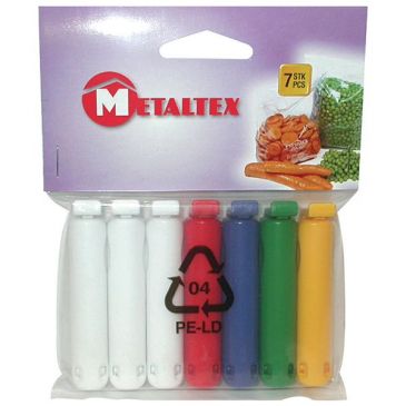 Lot de 7 pinces sachet - Petit modèle 