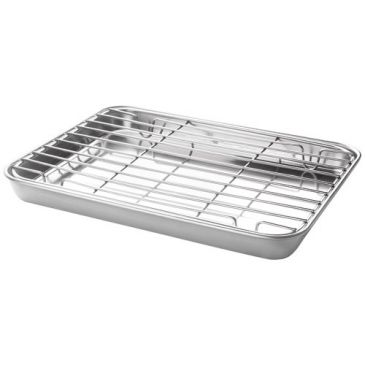 Plat à four 26.5 x 20.5 x 2.5 cm avec grille