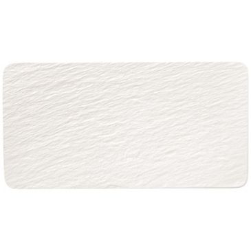 Plat à servir rectangle 35 x 18 cm Blanc - Manufacture Rock
