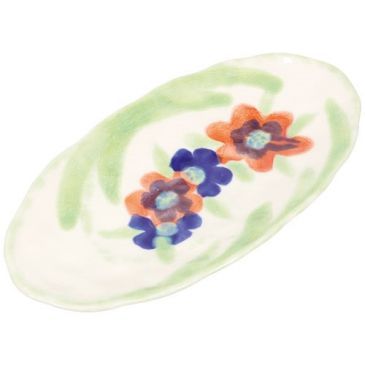Plat de service 30,5 x 15,5 cm - Fleur