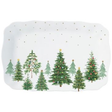 Plat de service 35 x 23 cm - Festive Trees