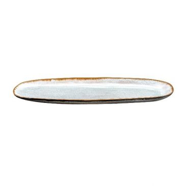 Plat ovale 35,5 x 14 cm - Shadow Aqua